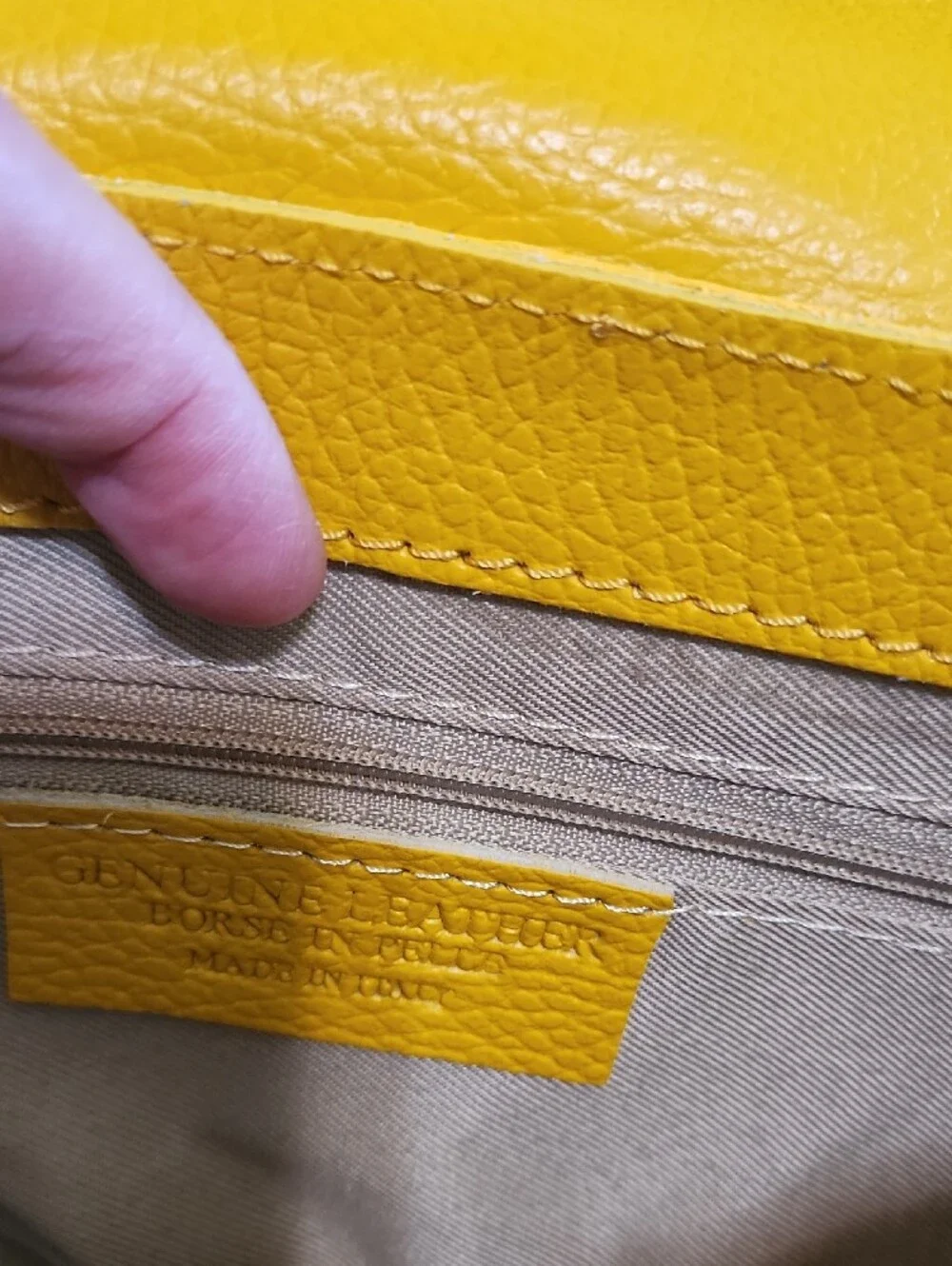 Italian Leather Women’s Saddle Crossbody Bag with Gold Ring Accent And Stap